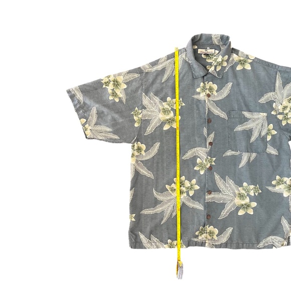 Tommy Bahama Silk Shirt Men's L Hawaiian Tropical Print Short Sleeve Button Up - Picture 5 of 6